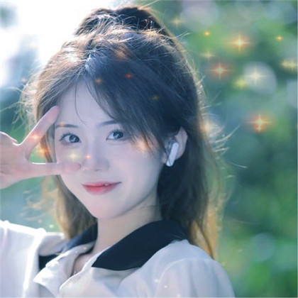 唯美星光特效女生高清头像