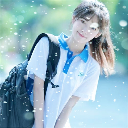 冬天飞雪特效女生唯美头像