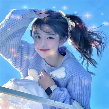 唯美星光特效女生高清头像