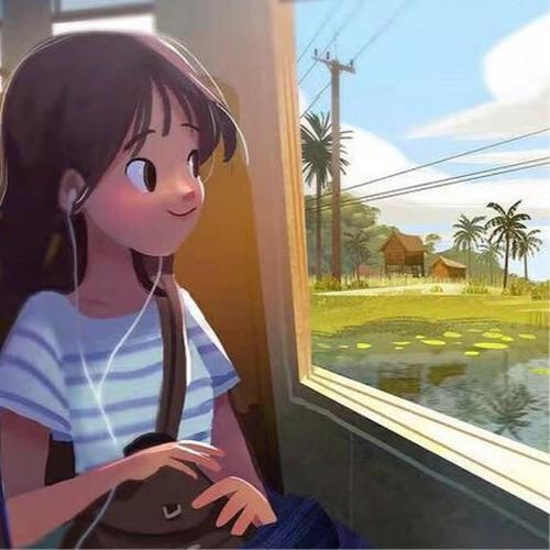 女生旅行旅游唯美高清头像 
