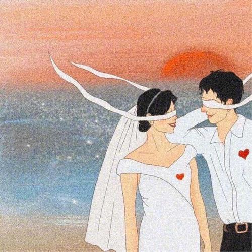羞羞的男女两人一张头像
