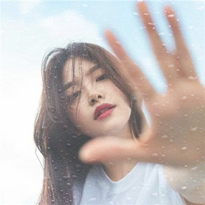 水珠特效唯美高清女生头像