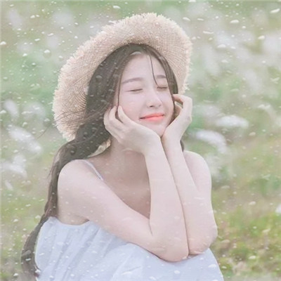 水珠特效唯美高清女生头像