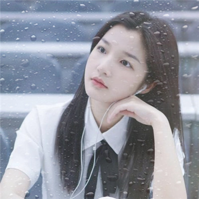 水珠特效唯美高清女生头像
