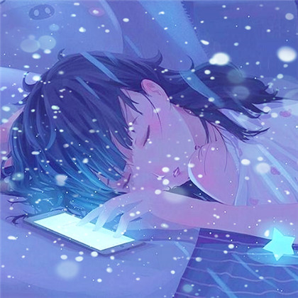 冬天飞雪特效女生唯美头像