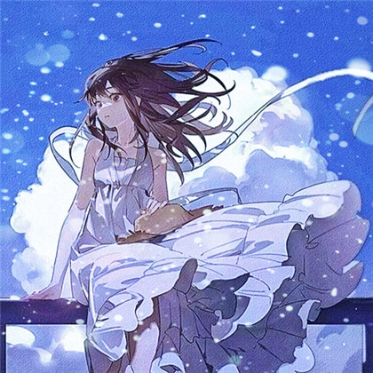 冬天飞雪特效女生唯美头像
