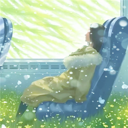 冬天飞雪特效女生唯美头像