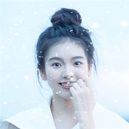 冬天飞雪特效女生唯美头像