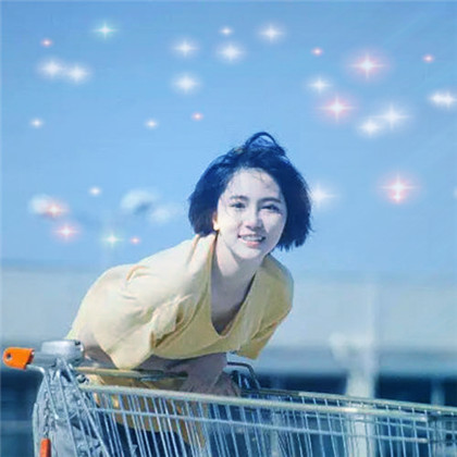 唯美星光特效女生高清头像