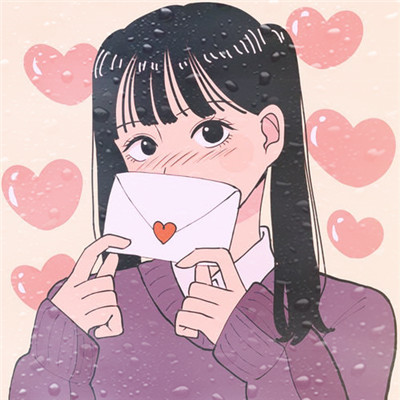 水珠特效唯美高清女生头像
