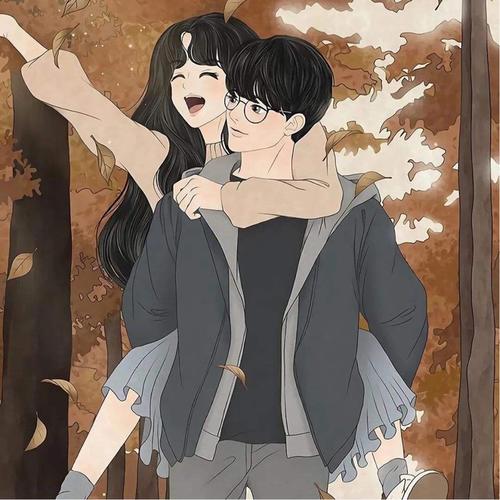 羞羞的男女两人一张头像