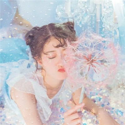 水珠特效唯美高清女生头像