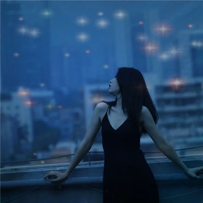 唯美星光特效女生高清头像