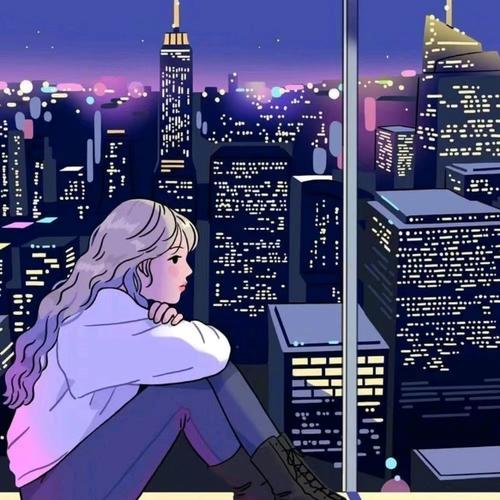 女生孤独失落伤感抑郁动漫高清头像