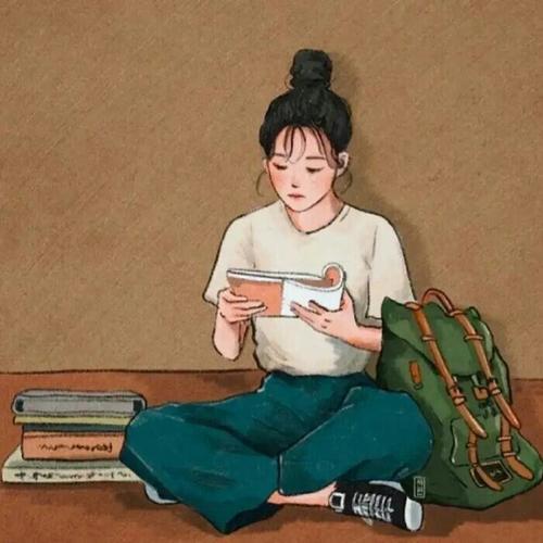 励志努力的动漫女生头像