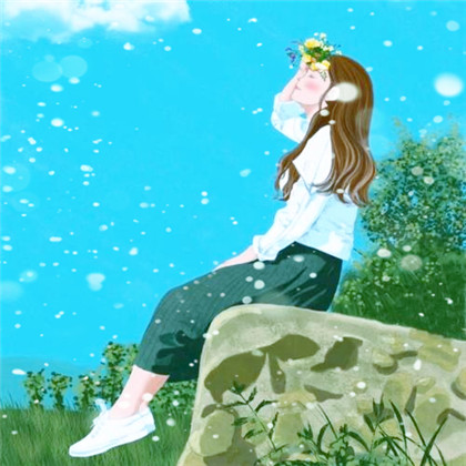 冬天飞雪特效女生唯美头像