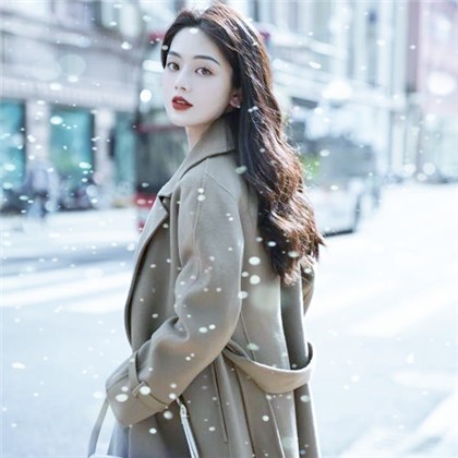 冬天飞雪特效女生唯美头像