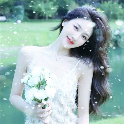 冬天飞雪特效女生唯美头像