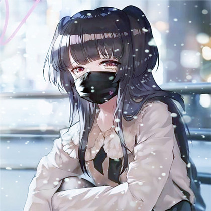 冬天飞雪特效女生唯美头像