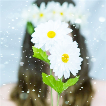冬天飞雪特效女生唯美头像