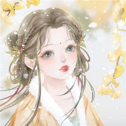 冬天飞雪特效女生唯美头像