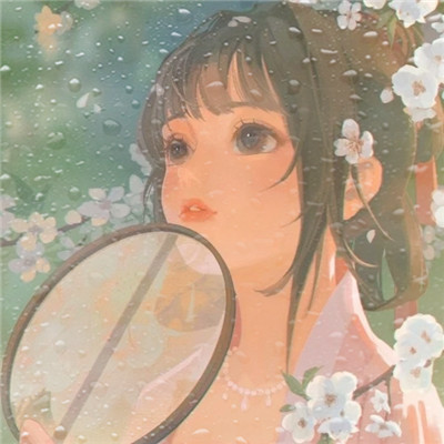 水珠特效唯美高清女生头像
