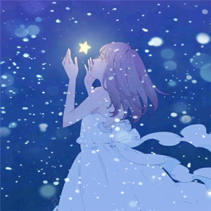 冬天飞雪特效女生唯美头像