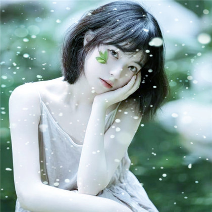 冬天飞雪特效女生唯美头像
