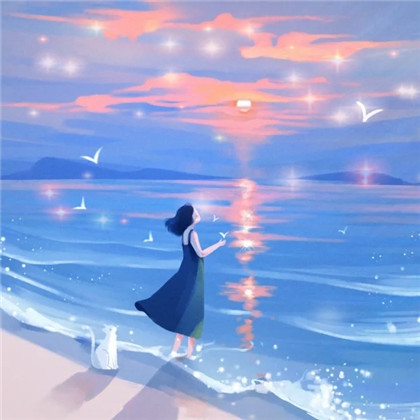唯美星光特效女生高清头像