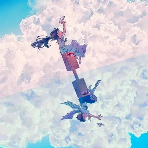 励志努力的动漫女生头像