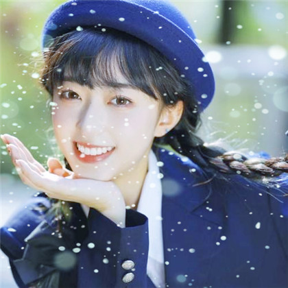 冬天飞雪特效女生唯美头像
