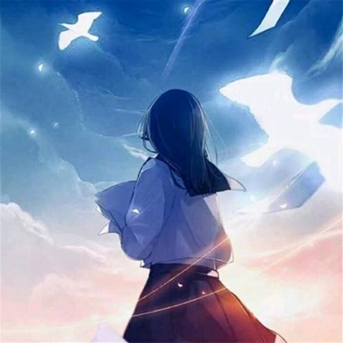 励志努力的动漫女生头像