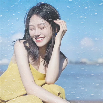 水珠特效唯美高清女生头像