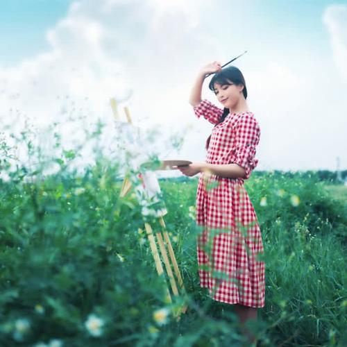 女生旅行旅游唯美高清头像 