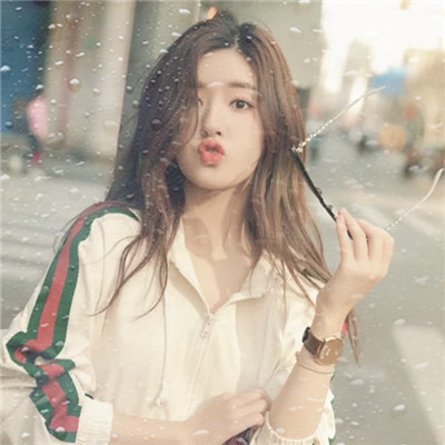 水珠特效唯美高清女生头像
