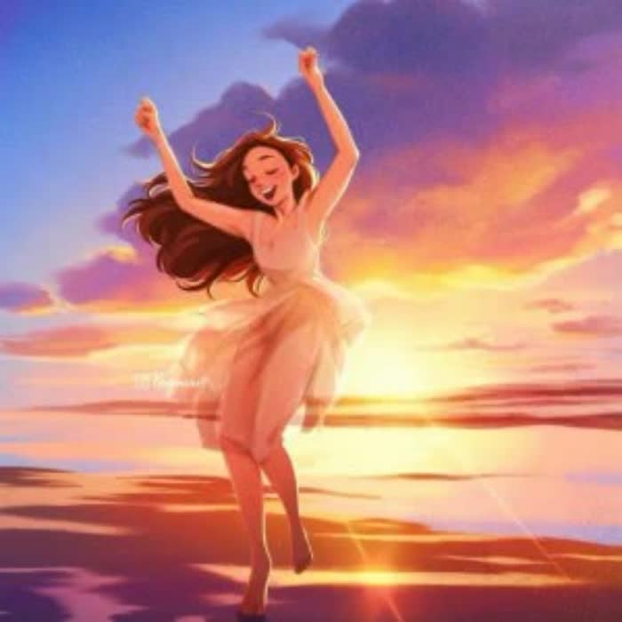 女生旅行旅游唯美高清头像 