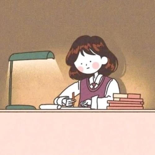励志努力的动漫女生头像