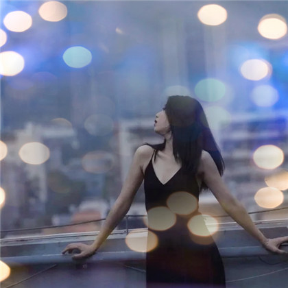 夜景特效女生高清唯美头像