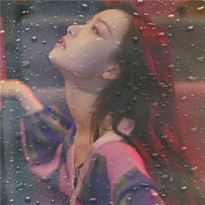 水珠特效唯美高清女生头像