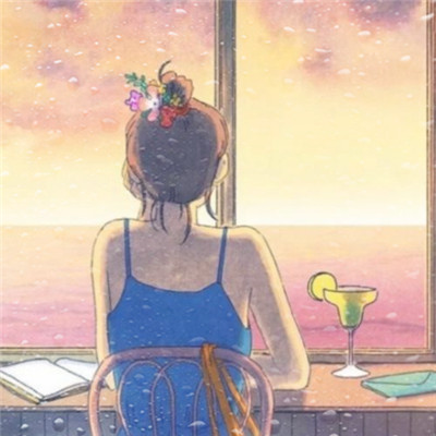 水珠特效唯美高清女生头像