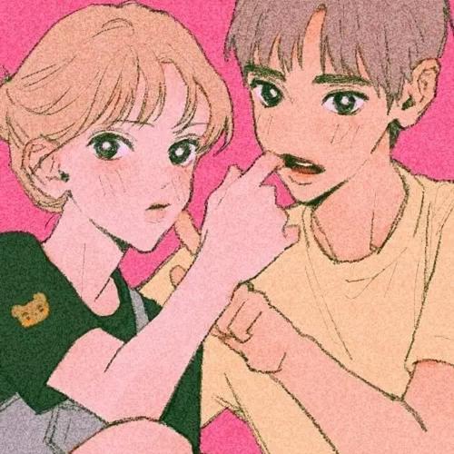 羞羞的男女两人一张头像