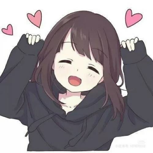 呆萌可爱的卡通动漫女生头像图片