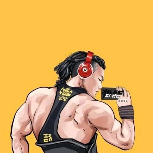 男士健身励志图片头像