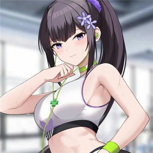 很酷的健身头像图片女