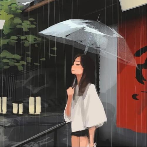 女生唯美思念头像