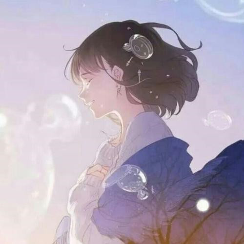 女生唯美思念头像