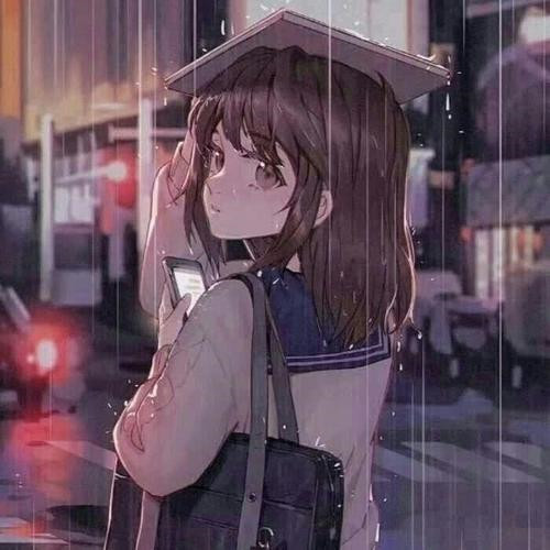 女生唯美思念头像