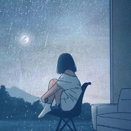 女生唯美思念头像