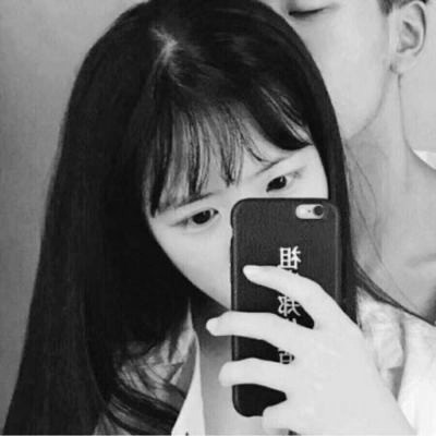 情头情侣双人头像两张黑白高清好看
