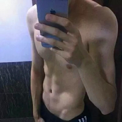 帅气男生腹肌照片头像